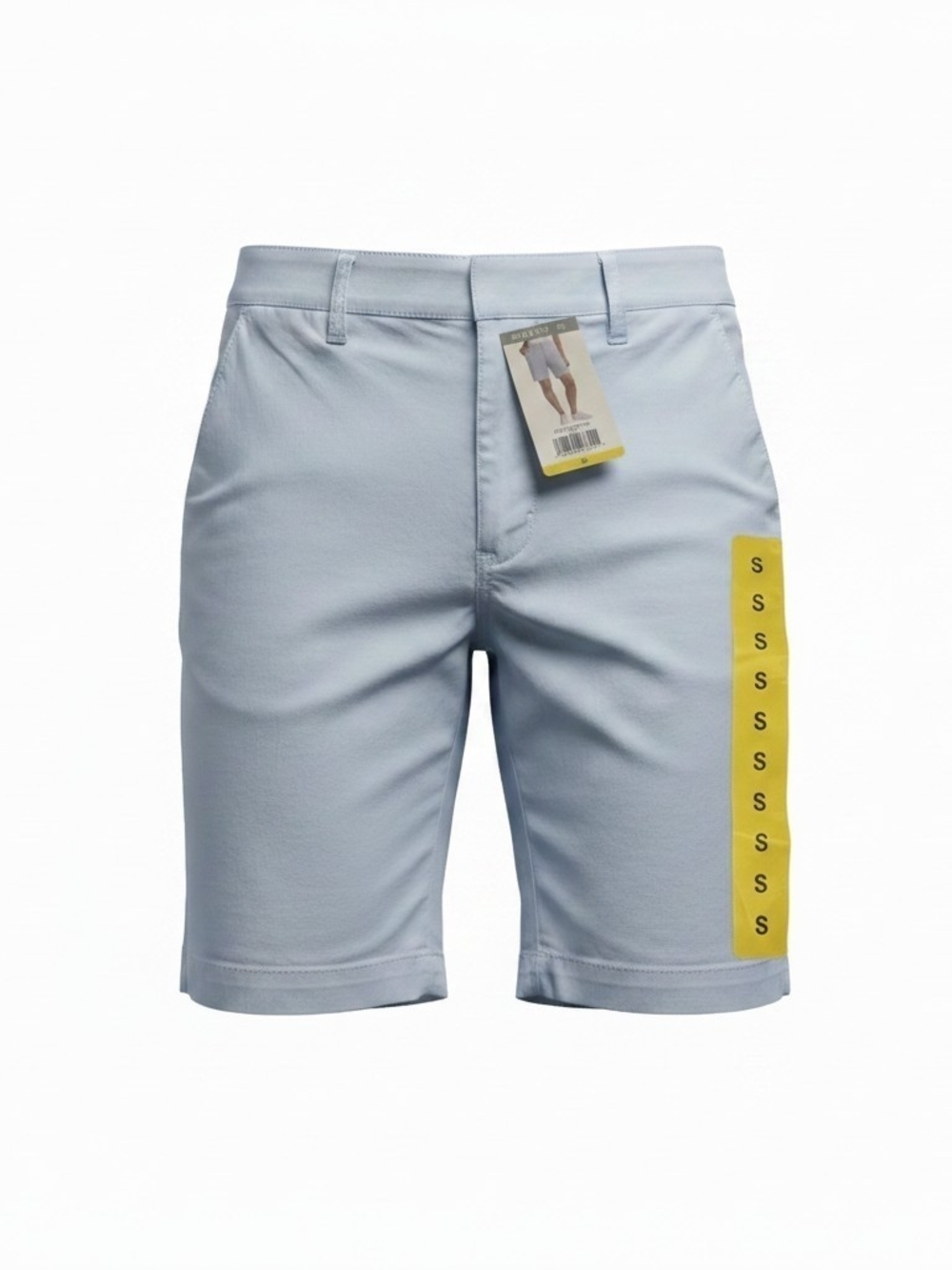 Matty M Light Blue Women's Flat Front Shorts